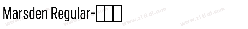 Marsden Regular字体转换